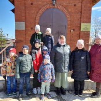 Чтобы расширить кругозор детей о православном празднике вместе с детьми посетили Храм преподобного Моисея Уфимского